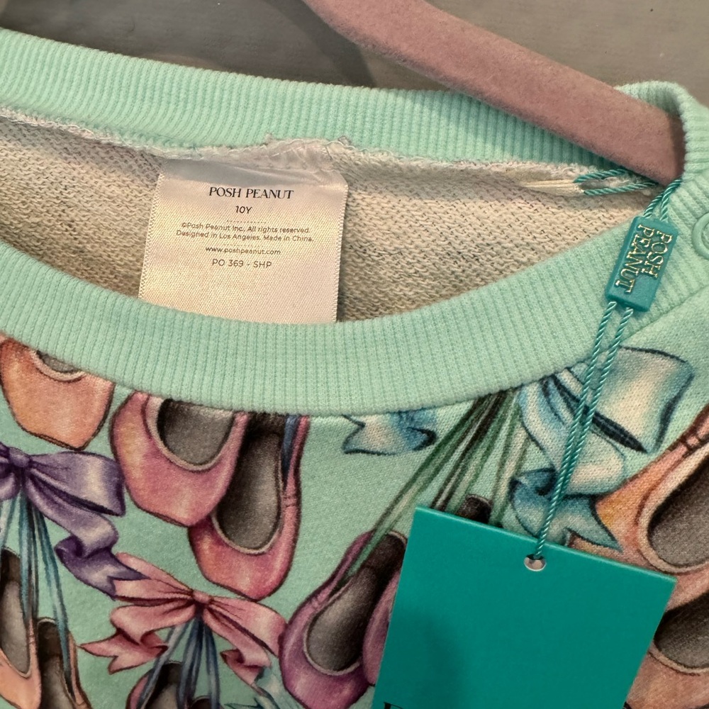 Girls ballet show sweatshirt sz 10 new/tags